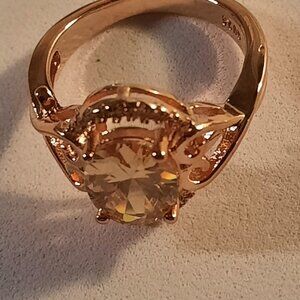 Brand New 18K Gold Plated Rose Gold Designed for Women Size 6